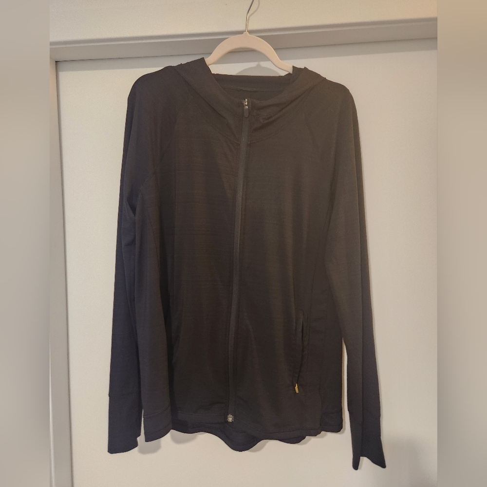 Athleta Women's Large Black Pacifica Illume UPF Relaxed Jacket